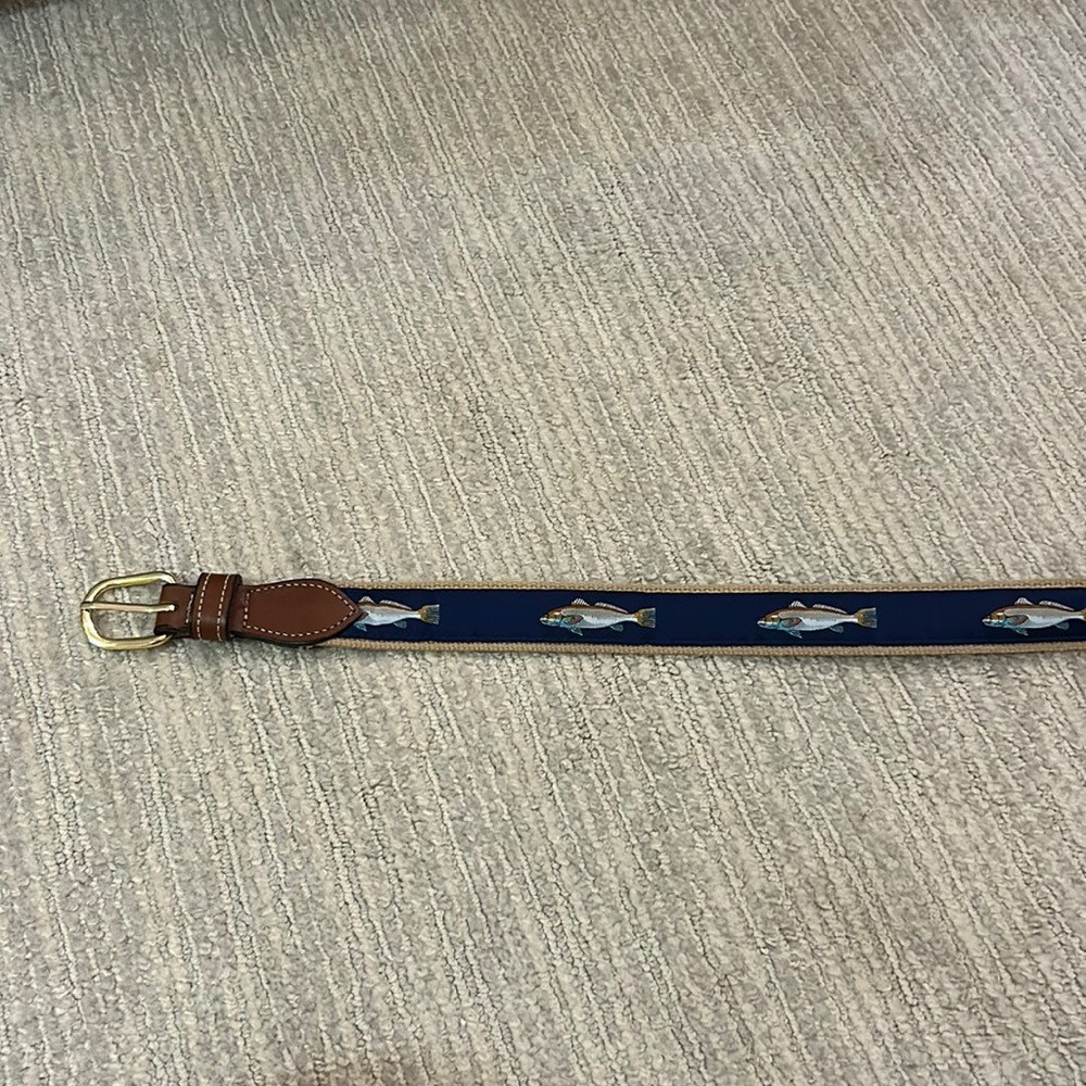 Size 34 men’s belt with fish